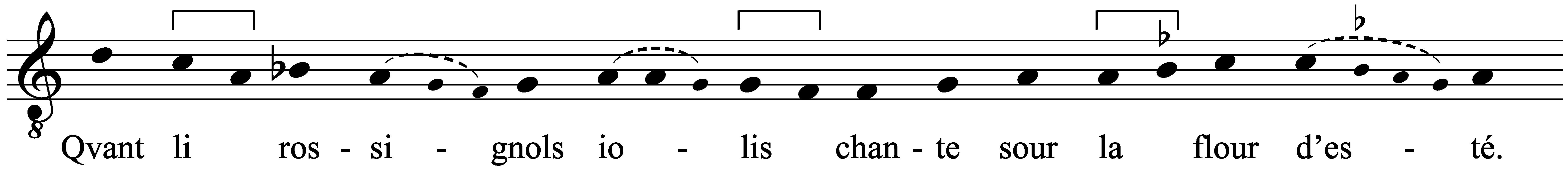 Work musical notation